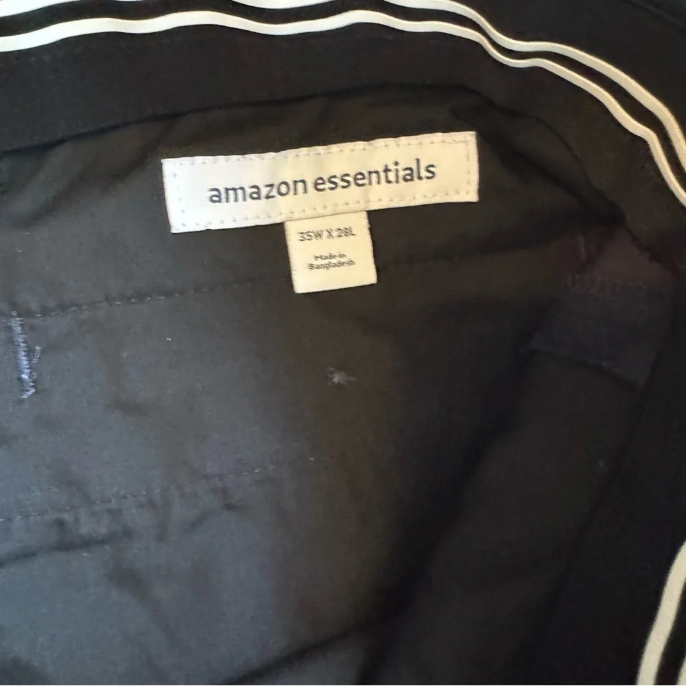 Amazon‎ Essentials Mens Blue Slim fit Pants 35x28 EUC!